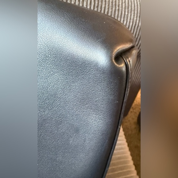 VTG Coach Legacy Charcoal Leather Shoulder Bag with Silver Hardware D1D-9058 - Picture 10 of 16